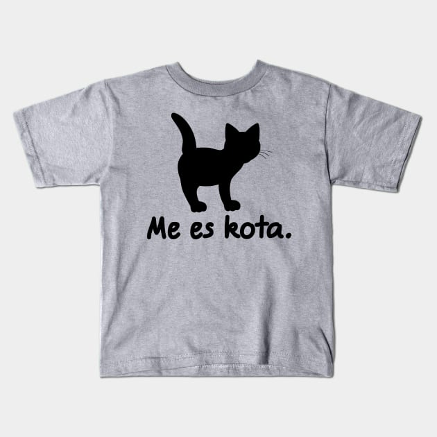 I'm A Cat (Lingwa de Planeta) Kids T-Shirt by dikleyt